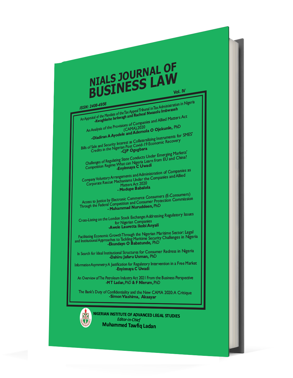 Nials Journal Of Business Law 2021 Volume 4